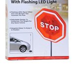 PARKEZ Flashing LED Light Parking Stop Sign For Garage