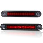 NENRENT DC 12V Car LED Programmable showcase Message Sign Scrolling Display Lighting Board with Remote (Red)