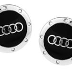 Fancy Audi Cars Sign Standard Epoxy Paint Round Titanium Steel Cufflinks
