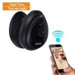 Mini IP Camera, UOKOO Home WiFi Wireless Security Surveillance Camera System with Night Vision/Two Way Audio Black