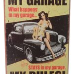 Mechanic Garage Rules Woman Funny Tin Sign Bar Pub Diner Cafe Home Wall Decor Home Decor Art Poster Retro Vintage