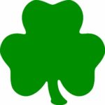 Imagine This 5-1/2-Inch by 5-1/2-Inch Car Magnet Lucky Irish, Shamrock