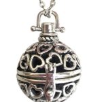 Heart Lava Stone Aromatherapy Pendant/Locket Essential Oil Diffuser Necklace