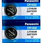 Panasonic CR1632 Multi Purpose including Remote Control for Cars 3 Volt Lithium Coin Battery-pack of 5