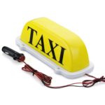 Taxi Cab Roof Top Yellow Illuminated Sign Topper Car LED Bulbs 12V Super Bright Light Magnetic Waterproof Sealed Base 10 1/2″ x 4 3/8″ x 4″ with 39.4″ Cable Length