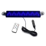 Koolertron Red 12V Car LED Programmable Message Sign Scrolling Display Board with Remote (Blue)