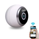 IP Camera, UOKOO 960p HD Wireless WiFi Surveillance Network Security Camera System, Mini Home Camera Remote Access with Night Vision/Two-way Audio/Motion Detection White