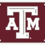 Texas A&M Aggies Aluminum Auto License Plate Car Truck Tag Metal Sign New