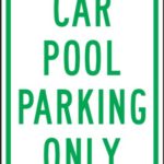 Accuform Signs FRP273RA Engineer-Grade Reflective Aluminum Parking Sign, Legend “CAR POOL PARKING ONLY”, 18″ Length x 12″ Width x 0.080″ Thickness, Green on White