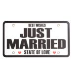 2B-better Just Married Wedding Car Decoration for Photo Booth Props (Classic)