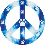 Imagine This Peace Paws Car Magnet