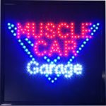 Muscle Car Garage Lowrider Ford Dodge Chevy Trucks Mopar LED Open Shop Sign neon