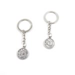 Keyring Keychain Keytag Key Ring Chain Tag Door Car Wholesale Jewelry Making Charms G6FW2 Coin Sign