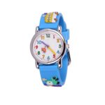 WOLFTEETH Analog Quarz Little Boys Watch Cartoon Car Blue White Dial Waterproof Cool Designer Boys Wrist Watch #303604