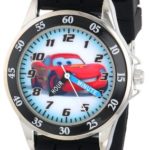 Disney Kids’ CZ1008 Time Teacher Watch with Black Rubber Band