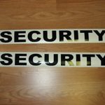 SECURITY Magnetic signs to fit Car, Tow Truck, Van SUV US DOT Approved Size