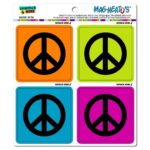 Graphics and More Peace Sign Symbols Mag-Neato’s Automotive Car Refrigerator Locker Vinyl Magnet Set