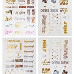 Bachelorette Party Tattoos – Bachelorette Party Favors, Decorations & Supplies by Sterling James Co. – Girl’s Night Out Temporary Flash Tattoos