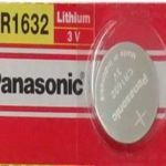 Panasonic Battery CR1632 3V 3 Volt Lithium Coin Size Battery