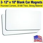 2 Pack 12″x18″ Blank Car Magnets