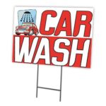 Car Wash Full Color Double Sided Sidewalk Signs
