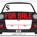 Hillman 843450 Car for Sale with Fill In for Price Phone Make and Model, Plastic Sign, 10×14 Inches 1-Pack