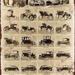 1946 Evolution of the Ford Car Vintage Look Reproduction Metal Tin Sign 12X18 Inches