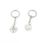 Keyring Keychain Keytag Key Ring Chain Tag Door Car Wholesale Jewelry Making Charms U7PE6 Sword Round Signs