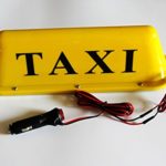 CHENGYIDA 14 3/8″ x 4″ x 4″ with 39.4″ Cable Length Durable Waterproof LED Light YELLOW Taxi Cab Car Roof Top Sign Topper Shell Lamp Magnetic Base , Large Size