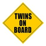 Zone Tech Twins On Board MAGNET – safe caution safety sign children magnetic