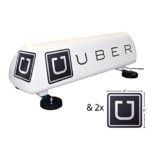 Car Top Sign (Uber) 24″ LED Lighted with Free 6″ Logo Clings