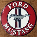 Genuine FORD MUSTANG Embossed Tin Wall Art Sign -Great Father’s Day Gift- MAN CAVE