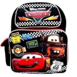 Disney Pixar Cars 3 Boys 15″ Canvas Black & Red School Backpack – Multiple Signs