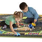 Melissa & Doug Jumbo Roadway Activity Rug With 4 Wooden Traffic Signs (79 x 58 inches)