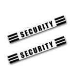 SECURITY Magnetic signs to fit Car, Tow Truck, Van SUV US DOT Approved Size (Black)