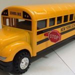 MK Large 8.5 inch NEW YORK CITY NYC Yellow School Bus DieCast Toy Car Model