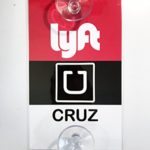 Uber Lyft Decal Sign Rideshare Car Display Cards – Custom Made with Your Name