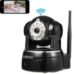 IP Camera, Uokoo 720P WiFi Security Camera Internet Surveillance Camera Built-in Microphone,Pan/Tilt with 2-Way Audio, Baby Video Monitor Nanny Cam, Night Vision Wireless IP Webcam (Black-720P)