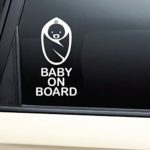 Baby on Board Vinyl Decal Laptop Car Truck Bumper Window Sticker (Safety Sign)
