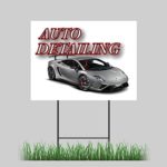 18″x24″ Auto Detailing Yard Sign Car Wash Detail Shop Sign