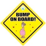 BABY iwantthatsign.com Bump On Board Car Sign, Bumper Sticker, Mum To Be, Baby Car Sign, New Mum Sign, Paternity Sign, Baby Shower Sign