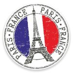 2 x 10cm/100mm Paris Eiffel Tower France Vinyl Sticker Decal Laptop Travel Luggage Car iPad Sign Fun #9271