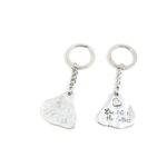 Keyring Keychain Keytag Key Ring Chain Tag Door Car Wholesale Jewelry Making Charms I1FP0 Heart Signs Tag