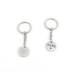 Keyring Keychain Keytag Key Ring Chain Tag Door Car Wholesale Jewelry Making Charms S6QF4 Hope Signs