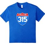 Syracuse 315 Area Code T-Shirt Vintage Road Sign Tee