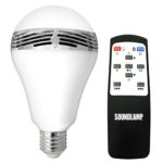 SOUNDLAMP Dimmable Cool White LED Bulb w 7W and up to 650 Lumens, Built in 2.5″ A2DP Bluetooth Speaker with 3W Power (1)