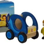 Hape Smart Car Wooden Figure Set with Book