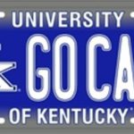 NCAA University of Kentucky GO CATS Car License Plate Novelty Sign
