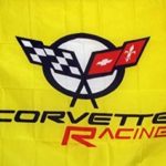 Corvette Yellow Racing Car Flag 3′ X 5′ Indoor Outdoor Auto Banner