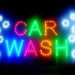 UbiGear 10 * 19 Inch LED Business Car Wash Sign Open Bright Light with On/off Switch Gas Station Neon